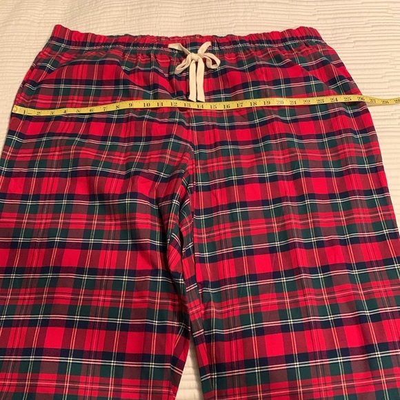 Vineyard Vines Men Plaid Flannel Lounge Pants Color: Red Velvet Size 3XB-Big - Picture 12 of 15